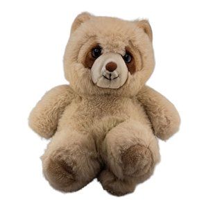 Vintage 1985 Raccoon Plush Stuffed Animal  Roberto Prestige Toy Corp. 16"